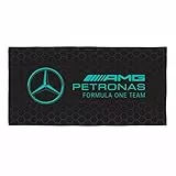 Character World Mercedes AMG Petronas Offizielles Handtuch, superweiches Gefühl, Formel 1-Design, perfekt für Zuhause, Bad, Strand und Schwimmbad, Einheitsgröße, 75 cm x 150 cm, 100% Baumwolle