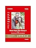 Canon Fotopapier PP-201 glänzend weiß - DIN A4 20 Blatt für Tintenstrahldrucker - PIXMA Drucker (265 g/qm) 2311B019