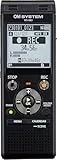 OM SYSTEM WS-883 hochwertiger digitaler Voice Rekorder mit integrierten Stereomikrofonen, Direkt-USB, Rauschunterdrückung, 8 GB interner Speicher, VCVA, schwarz