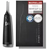 Wondersmile Munddusche PRO - Testsieger 2026 - TÜV SÜD-geprüft - 100 Tage risikofrei testen - SmoothFlow-Technologie für optimale Zahn- & Zahnfleischpflege - 5 Modi - PowerAkku 30 Tagen Laufzeit