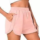 Litherday Shorts Damen Sommer Sportshorts Kurz Hosen Lässige Jogginghose Baumwolle Running Shorts Gym Fitness Shorts Kurz Sporthose Jogginghose