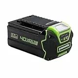 40V 5Ah Lithium-Ionen-Akku Greenworks, leistungsstark, schnell aufladbar und kompatibel mit allen Greenworks 40V Garten- und Elektrowerkzeugen G40B5, 3-stufige LED-Batterieanzeige, 2 Jahre Garantie