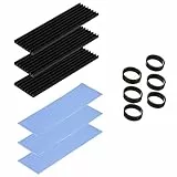 M2 SSD Kühlkörper,3 Satz M.2 Wärmeleitpad,Kühler-Set Heatsink,Aluminium Cooler mit Silikon Wärmeleitpad,Halbleitergeräte Kühler,Heatsink 2280 PCIE NVME CPU-Kühlung für 2280 M.2 SSD M2 Kühlkörper