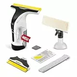 KÄRCHER Akku-Fenstersauger WV 8 Signature Line mit Xtra!Flex® Silikonlippe, Akkulaufzeit: 55 min, Schmutzwassertank: 150 ml, 2 Absaugdüsen, verstellbare Sprühflasche mit 2 Mikrofaser-Wischbezügen