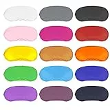Dreamtop 15 Stück Bunte Schlafmasken Augenbinde Schlaf Augenmaske mit Nasenpolster Schlaf Augenklappe, mehrfarbig für Frauen Männer Kinder Reisen Schlaf, 15 Farben