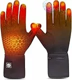 Sun Will elektrische beheizte Handschuhe für Herren Damen，wiederaufladbar beheizbare Winter Handschuhe für Outdoor Fahrrad Motorad Ski Snowdoard Jagd