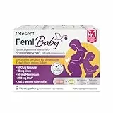 tetesept Femi Baby (2 Monatspackung) - Nahrungsergänzungsmittel für Kinderwunsch, Schwangerschaft und Stillzeit - Mit Folsäure, Eisen, DHA und weiteren Nährstoffen