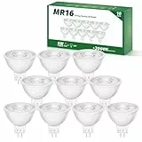 Tailcas GU5.3 LED Lampe 12V, 5W MR16 Led Warmweiss 3000K Leuchtmittel, Äquivalent 35W Halogen, 400lm Warmweiß Glühbirne, 38° Abstrahlwinkel Spot, Nicht Dimmbar Flimmerfrei, 10er