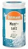 Ostmann Gewürze - Meersalz fein | Salzstreuer zum Nachwürzen bei Tisch | Mit praktischem Streuaufsatz | 90 g in der Streudose