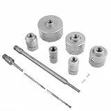 Greensen Bohrkronen Set Beton, Kernbohrer Bohrer Set mit SDS Plus Lochsägen Bohrer für Steckdosen Durchmesser 35mm, 40mm, 50mm, 65mm, 82mm, 110mm, 6 Stück
