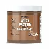 Weider Whey Protein Cream (250 g) Geschmack Schokoladen-Haselnuss, Aufstrich mit 24 % Protein, Molkenprotein, ohne Zuckerzusatz, ohne Palmöl
