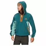 MARMOT Herren Super Aros Fleece Hoodie Fleecejacke, Dunkler Dschungel/Blaue Agave/Hasel, Large