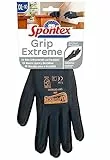 Spontex Grip Extreme Arbeitshandschuhe mit Nitrilbeschäumung, nach EN 388, leicht, flexibel, Farbe nicht frei wählbar, Größe XXL, 1 Paar