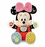 Clementoni Disney Baby Minnie Spielen und Lernen, Plüsch und interaktives Lernspiel für Kinder ab 6 Monaten, singt Kinderreime zum Unterrichten des Alphabets, Zahlen und Farben, italienische Sprache,