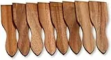 Kesper 28968 Raclette - Spachtel im 8er Set aus Akazienholz 13 x 3,5 cm/Racletteschieber/Racletteschaber/Raclettespachtel