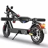E Scooter mit Straßenzulassung Max 40 km Reichweite mit App,10 Zoll Elektroroller mit Wabenreifen Duales Bremssystem und Doppelfederung 20km/h,Elektro Scooter bis 120kg für Herren Damen