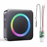 BITIWEND Funksignal Weiterleitung für AC/DC Gegensprechanlage Klingelanlagen Funk Türklingel Erweiterung Set RGB-Licht, 0-110dB & 58 Melodie Empfänger mit 3-24V Funkkonverter