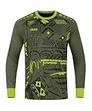 JAKO Herren Torwart-Trikot Tropicana (Langarm), Khaki/Neongrün, XL
