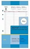 BIND B550327 Kalendereinlage für Tageskalender A5, Timer Einlage für Kalender Jahr 2027, 1 Tag / 1 Seite, Terminkalender mit System, Kalendarium für bind Systemplaner und Standard Timeplaner