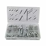 200 PCS zugfeder Sortiment Zugfedern Verschiedene Set Erweiterung Druckfeder Kit Aufbewahrungsbox,Feder Sortiment für Werkzeuge & Geräte, Handwerkzeuge, Automotive, Ersatzteile, DIY mit 20 Größen