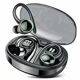 Bluetooth kopfhörer sport, Kopfhörer Kabellos Bluetooth 5.3 mit 4 Mic, In Ear Kopfhörer Bluetooth ENC Noise Cancelling, HiFi Stereo Ohrhörer mit Dual LED-Anzeige, 48 Std Spielzeit, IP7 Wasserdicht