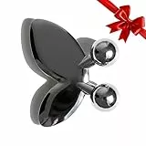 ARI ANWA - 2IN1 Butterfly Ice Globe Gua Sha - Cryo-Therapie und Gua Sha Massage - Kalt & Warm Anwendung - Gua Sha Edelstahl