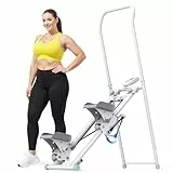 MERACH 2025 Neues Stair Stepper für Home Gym Übung,Vertical Climber Maschine für Ganzkörper-Workout,Compact Folding Cardio Übung Climber mit erweiterten Schrittweite,verstellbare Lenker & Pedale