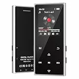 AGXOV MP3 Player Bluetooth 5.3, MP3 Player mit Kopfhörer, Musikwiedergabe, FM Radio, Sprachrekorder, HiFi-Sound, 1,77 Zoll Bildschirm MP3-Player Ideal für Sport