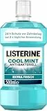 Listerine Cool Mint antibakterielle Mundspülung mit intensivem Minzgeschmack 500 ml