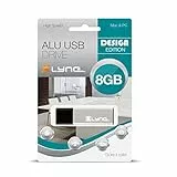 XLYNE 8GB USB-Stick 2.0 ALU High Speed, Design Flash Laufwerk, Aluminium