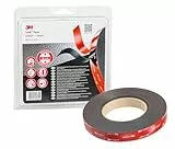 3M VHB 5952F Montage Klebeband doppelseitig - starke und dauerhafte Verbindung von Metallen, pulverbeschichteten Lacken, Glas, versiegeltem Holz, ABS - 19mm x 8m, Schwarz, Dicke: 1.6mm (1-er Pack)