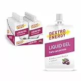 Dextro Energy Liquid Gel Blackcurrant + Natrium - 18x60 ml (18er Pack) - High Carb Energy Gel zur schnellen Kohlenhydrate Versorgung 240 mg Natrium