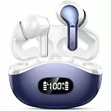 Bluetooth Kopfhörer, 2026 Kopfhörer Kabellos Bluetooth 5.4 mit 50Std HiFi-Stereo Tiefer Bass, 4 ENC Noise Cancelling Mic Wireless Earbuds, IP-X7 Wasserdicht USB-C in Ear Ohrhörer für iOS Android
