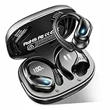 Bluetooth Kopfhörer Sport, Litinst Kopfhörer Kabellos Bluetooth 5.3 3D Stereo mit Mic, 75Std Spielzeit, Dual LED Anzeige Wireless kopfhörer, IP7 Wasserdicht In-Ear Ohrhörer mit Ohrhaken für Sport