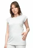 greenjama Damen Leinen-Anteil, GOTS-Zertifiziert Pyjamaoberteil, Air, 42