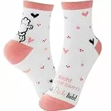 Sheepworld Zaubersocken mit Motiv 'Hab dich lieb' | Damensocken, Größe 36-40, in Form gepresst | lustiges Geschenk, Liebe, Valentinstag | 73802
