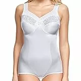Susa Korselett ohne Bügel Classics I Korselett Damen I Shapewear Damen stark formend I Mieder I Body mit Häkchenverschluss Formt Taille, Bauch & Po, 90C