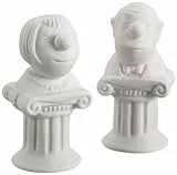 Inkognito Loriot Salz- und Pfefferstreuer aus Porzellan 9 x 4 x 3 cm (je 62g) • 66081 ''Mann & Frau'' • Küche & Frühstück • Salz & Pfeffer • Haushalt