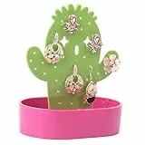 LUOEM Schmuckständer Schmuck Organizer Kaktus Form für Ohrringe/Ketten/Armbänder