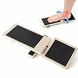 Gleichgewichtstrainer - Einbeiniges Balance Board, Fußtrainer Holz, Prävention von Gelenkschmerzen, mit Zehen-Trainingsband, Fußstärker Trainer für Knöcheldehnung Haltungskorrektur