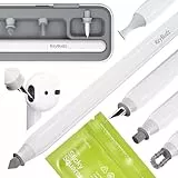 KeyBudz AirCare 2.0 AirPods-Reinigungsset/Patentierter Multi-Tool-Reiniger, austauschbare Bürstenaufsätze für AirPods, iPhone & Apple-Geräte mit Reinigungsknete Hartschalenetui & Aufbewahrungsbeutel