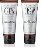 American Crew 2-in-1 Hautfeuchtigkeitscreme und Bart-Conditioner, 100 ml (Packung mit 2)