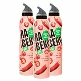 Rabeko Zero Kochspray kalorienarm | CHILI | 800 Portionen,2 kcal pro Sprühstoß| Pfannenspray zum Braten, Grillen & Backen| ohne Zusätze, ohne Zucker | Gluten und Laktosefrei 3 x 200ml