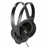 Vivanco SR 97 TV ohrumschließender Stereo TV Kopfhörer (105dB, 3,5mm Klinkenstecker, 5m) schwarz