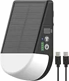 Brennenstuhl Akku Solar LED Outdoor Lampe KL 300 AS (250lm, Wandleuchte mit Bewegungsmelder, IP54, 3 Leuchtstufen, max. 20h Leuchtdauer, Adapter für Kederschiene an z.B. einem Wohnwagen)