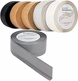 KARAT Sockelleiste Selbstklebende Rückseite - 50 x 15 mm - Küchenleiste, Knickleiste individuell zuschneidbar - Weichsockelleiste aus PVC, Oslo (Weiß, Länge: 10 Meter)