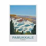 Pamukkale Türkei,Puzzles 1000 Teile für Erwachsene, Klassische Puzzle Kinder Puzzle Herausfordernde Und Schwierige Rätsel für Erwachsene Und Jugendliche(75x50cm)-FA21
