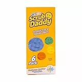 Scrub Daddy Colors Spülschwamm, Putzschwämme im Multipack - Texturveränderung, kratzfreier Schmutzradierer Schwamm für die Küche, geruchsresistent, Küchenschwamm spülmaschinenfest - 6-er Pack