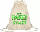 10 Stück Baumwollbeutel 21 x 29 cm – Kleine Sportbeutel Turnbeutel - Festival Kindergeburtstag - JGA Set , Kinder Stofftasche, Beutel, Mitbringsel OEKO-TEX® zertifiziert Stoffbeutel Sack zum bemalen