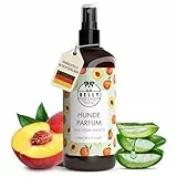 Belly® Hundeparfüm – Duftspray für Hunde & Welpen – Parfüm für Hunde mit fruchtigem Pfirsich – Spray gegen Geruch – pH-neutral – Fellpflege & Hundepflege – 250ml